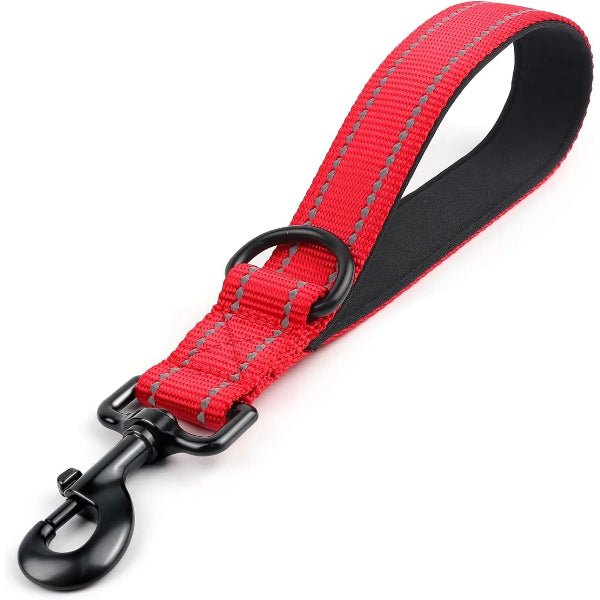 laisses pour chiens poignée rembourrée rouge, robustesse et style unique, Complicité Sécurisée