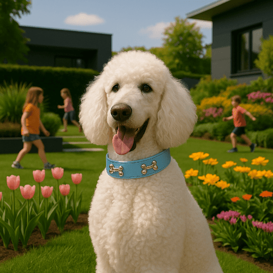 Collier cuir chien | Fun & Style Multicolore™ - Compagnon du chien