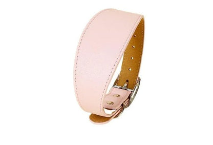 Colliers cuir pour chiens, rose élégant, matière souple, Look Cuir