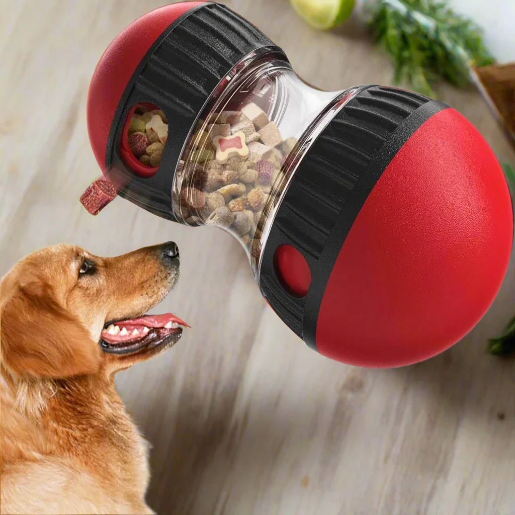 EllipticalDogPuzzleToy™ - Rouge - Compagnon du chien