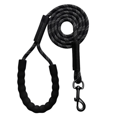laisse longe pour chien noire poignée mousse robuste mousqueton sûr, Freedom Explorer